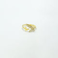 Twin Butterflies Gold Plated Silver Ring