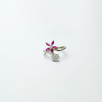 Bloomig Flower Open pathways Silver Ring