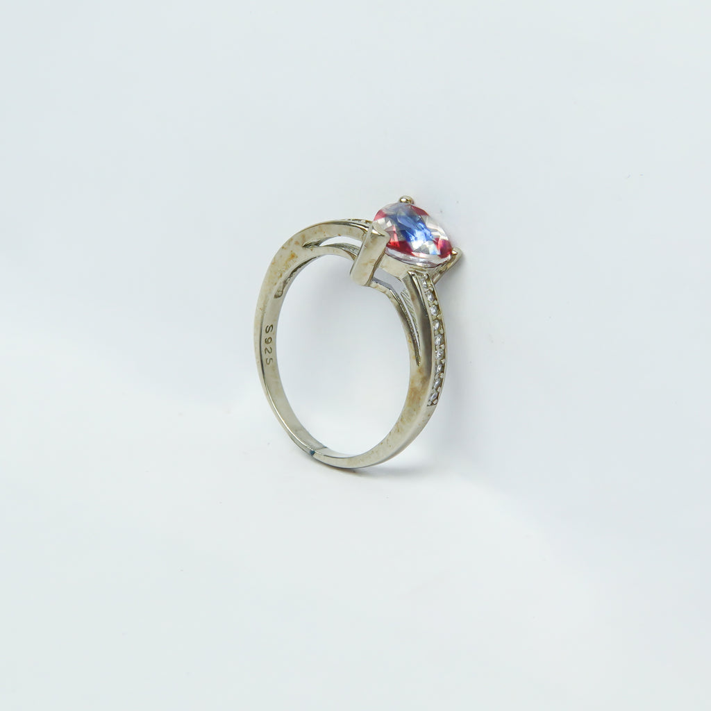 Cheerful Heart Stone Silver RIng