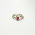 Elegant Rose Silver RIng