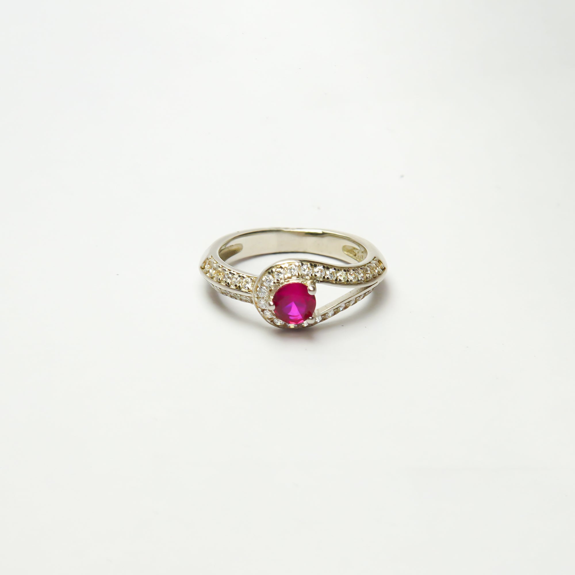 Elegant Rose Silver RIng