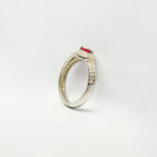 Elegant Rose Silver RIng
