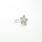 Ivy Blossom Cocktail SIlver Ring