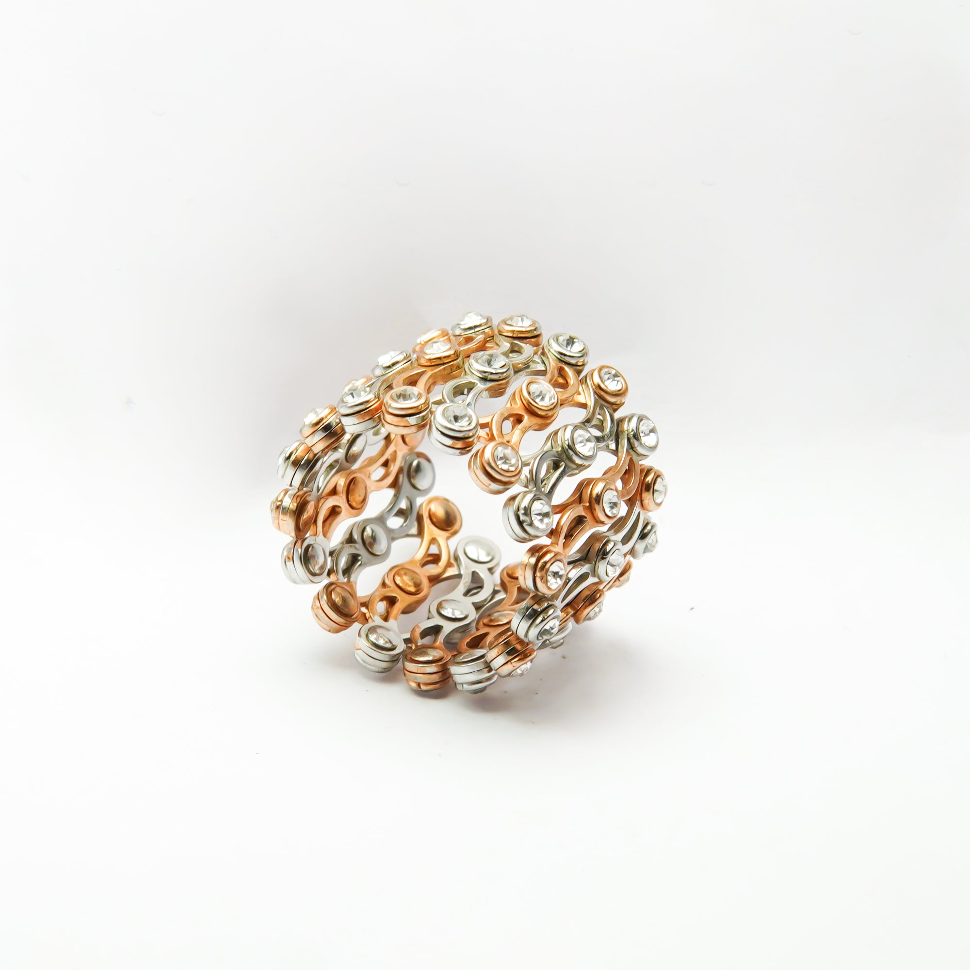 Ring To Bracelet Expanding SIlver Cocktail RIng