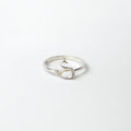 Swan of Pear Diamond Silver Ring