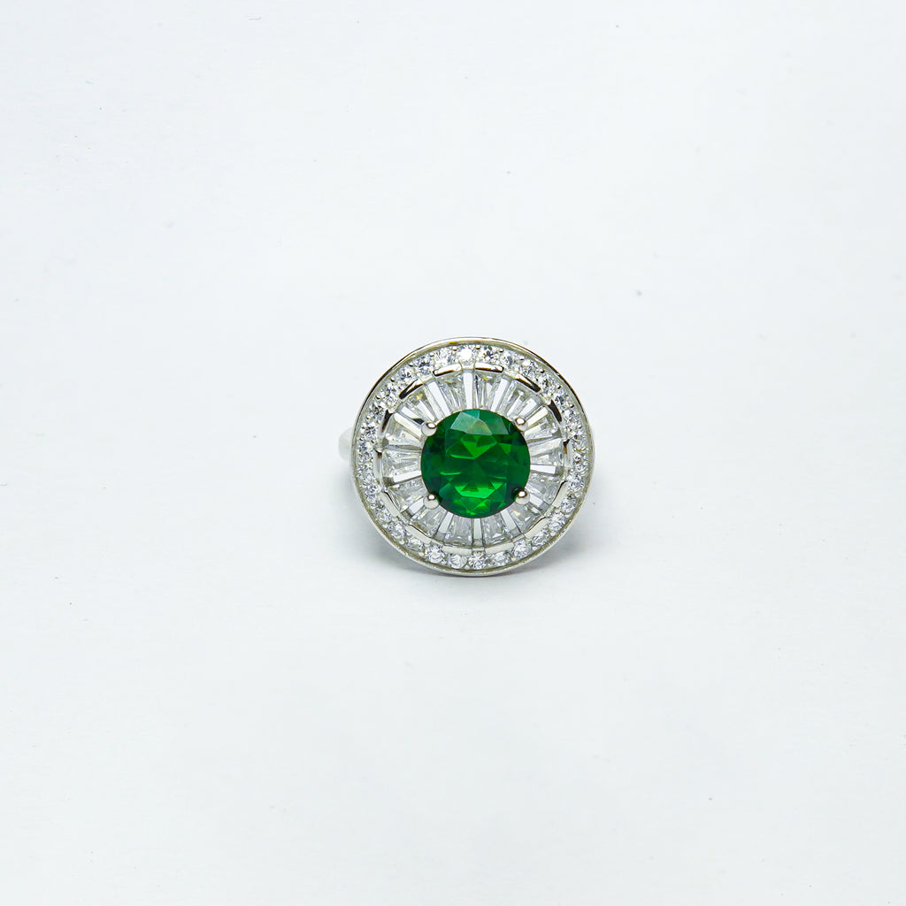 Spring Awakening SIlver Cocktail RIng