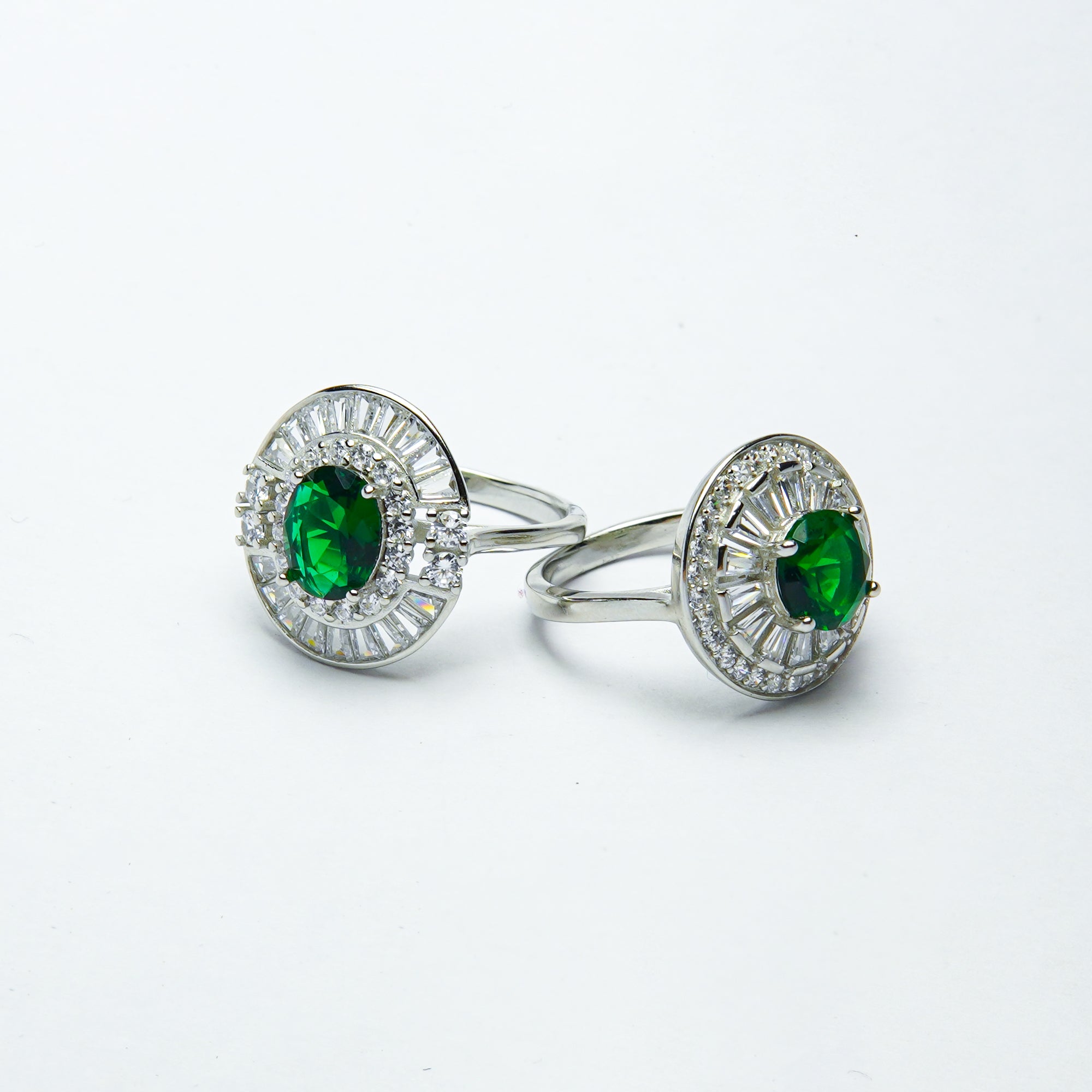 Forest Zephyr Silver Cocktail ring