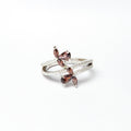 Spiral Of Fire Burst Silver Ring