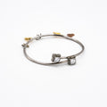 Silver Charm Cuff Bracelet