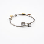Silver Charm Cuff Bracelet