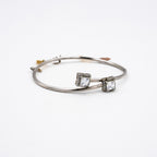 Silver Charm Cuff Bracelet