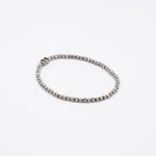 Silver Cutting ball Strechable Bracelet