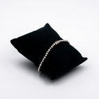 Silver Cutting ball Strechable Bracelet