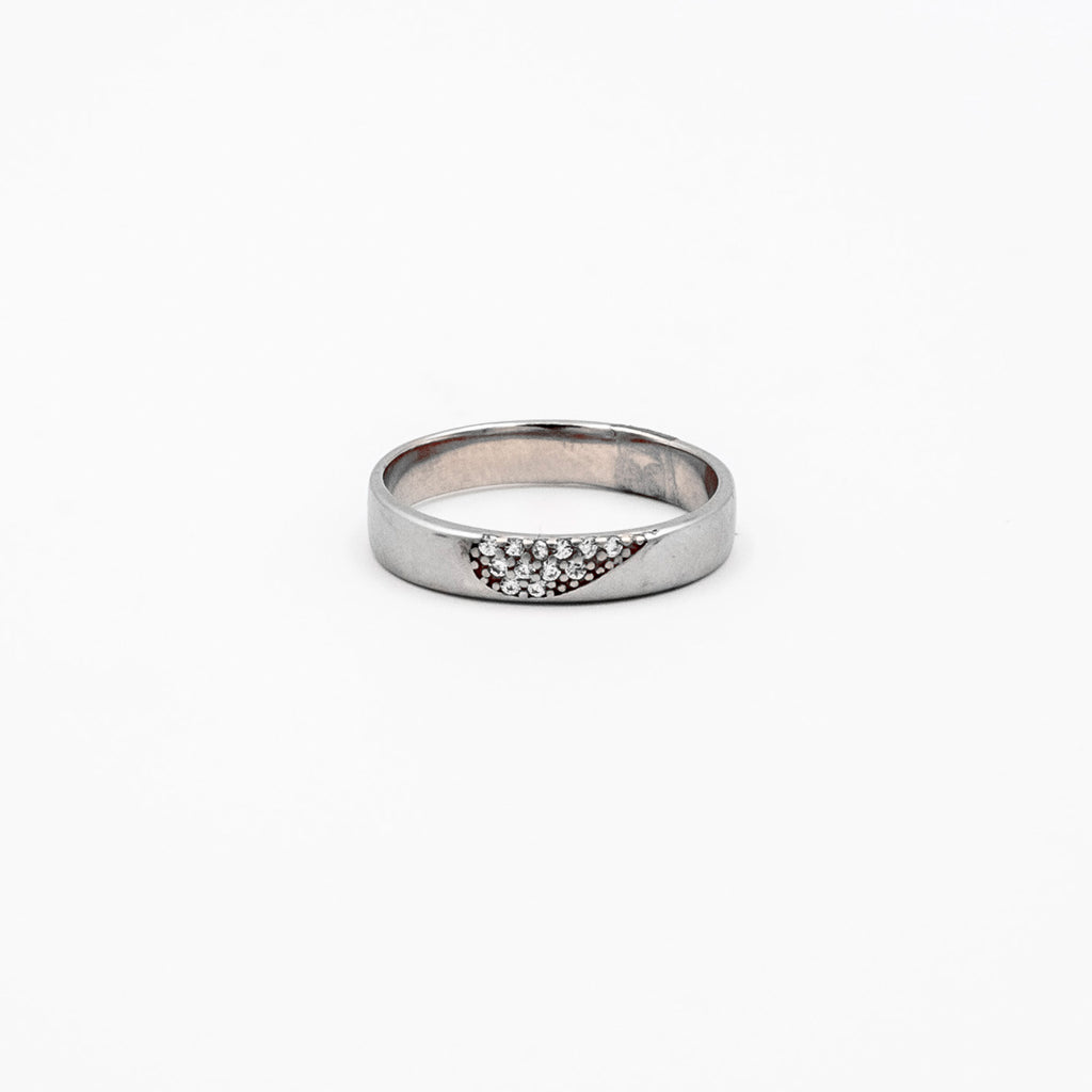 Silver Heart Couple Bands