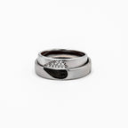 Silver Heart Couple Bands