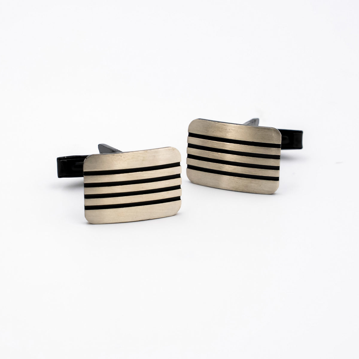 Silver Matte Cufflinks