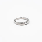 Silver Velvet Edge Ring