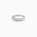 Silver Velvet Edge Ring