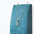 Silver Oxidised Goddess Durga Pendant