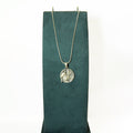 Silver God Shiva and Nandi Medallion Pendant