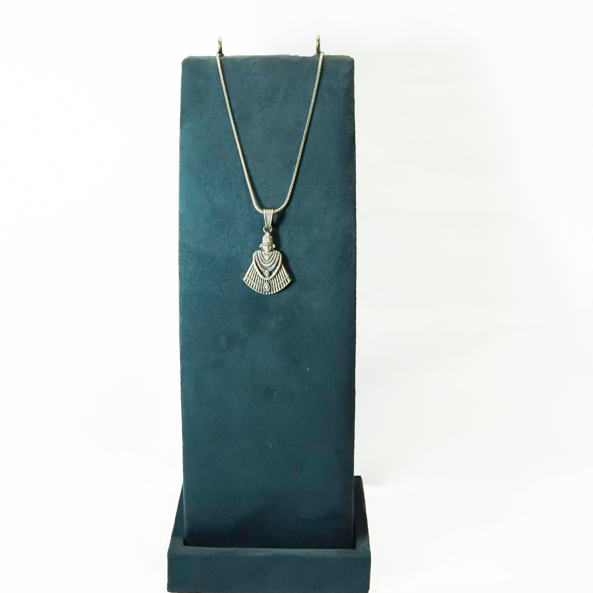 Oxidised SIlver Shyam-Baba Pendant