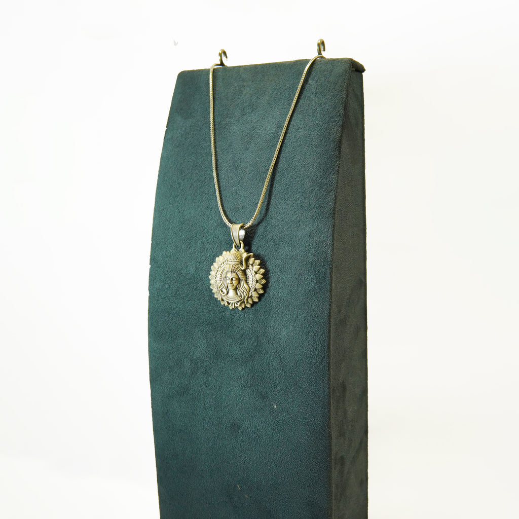 Silver Eternal Adiyogi Crest Pendant