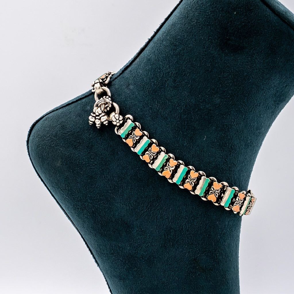 The Marwar-Mayoor Silver Payal