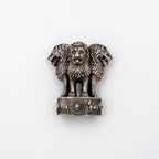 The Silver Lion Capital Brooch