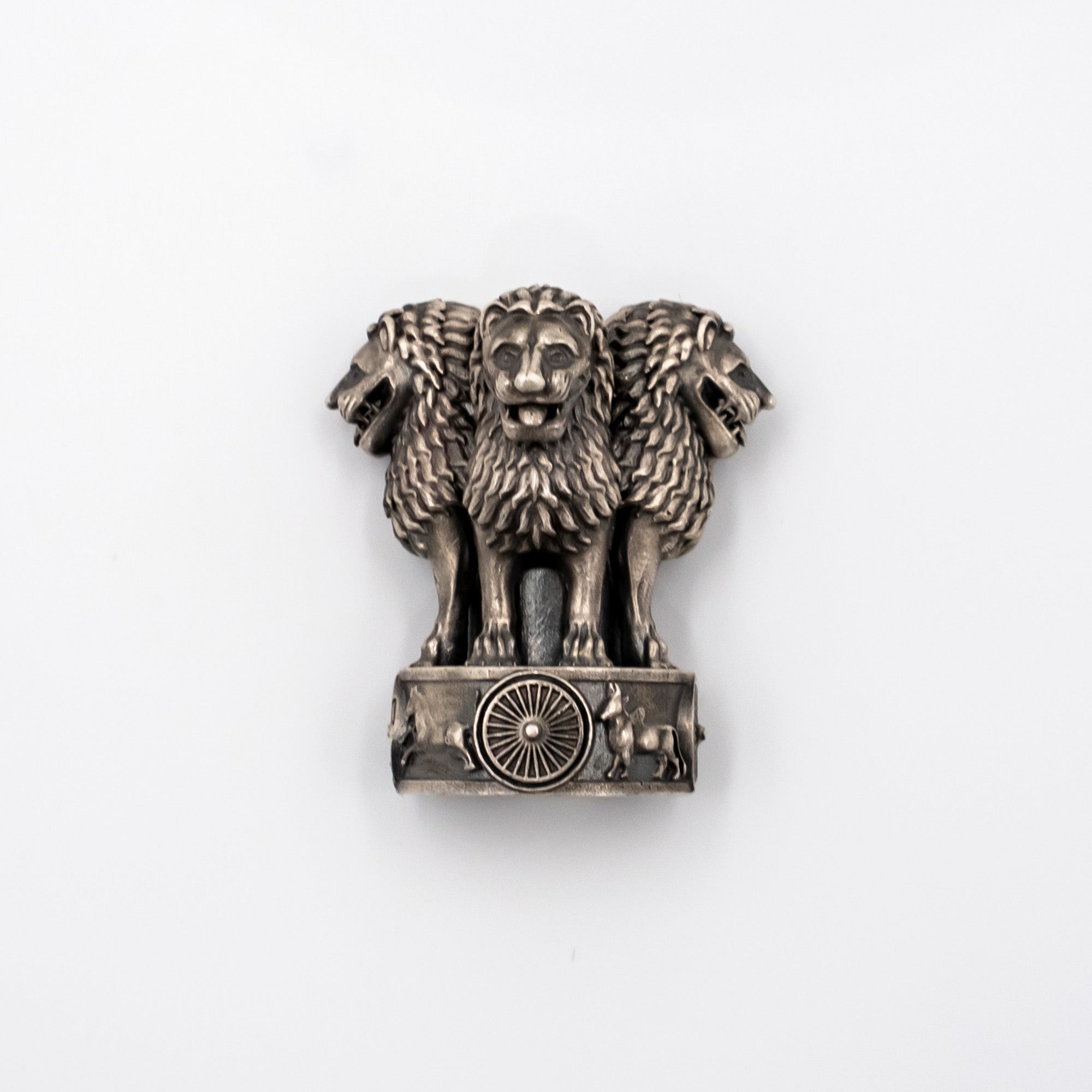 The Silver Lion Capital Brooch