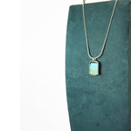 Turquoise Wing Silver Pendant