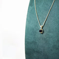 Midnight Cube Silver Pendant
