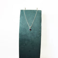 Midnight Cube Silver Pendant